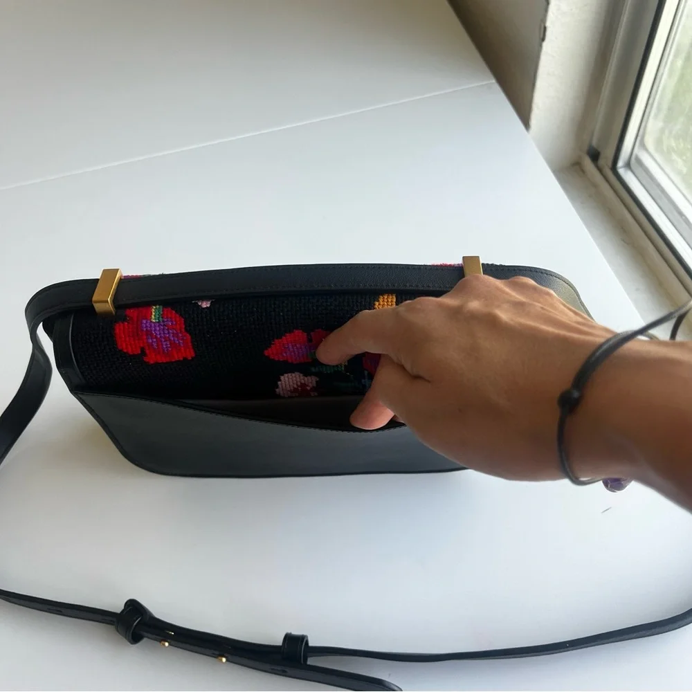 Kate Spade Katy Autumn Floral Needlepoint Crossbody bag - Picture 11 of 14